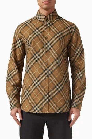 Burberry Check Shirt in Cotton Flannel