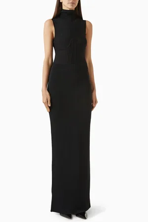 Nensi Dojaka Gwyneth Corset Maxi Dress in Viscose Blend