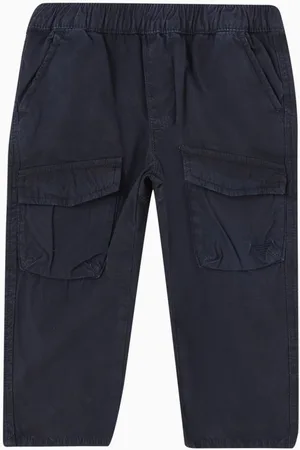 Emporio Armani Cargo Pants in Cotton Poplin