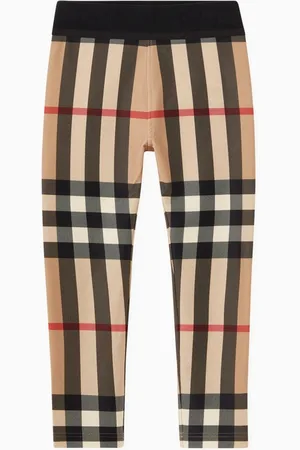 Burberry Check Leggings in Jersey