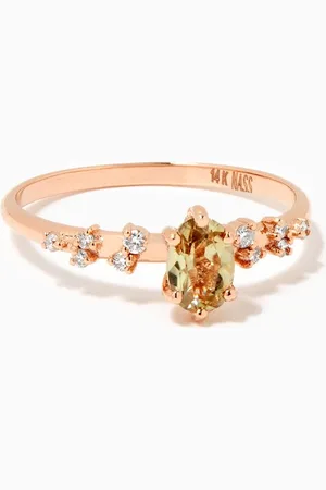 Nass Zultanite Diamond Encrusted RIng in 14kt