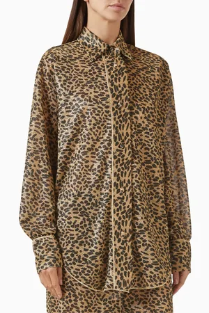 Oseree Animalier Lumière Shirt in Lurex