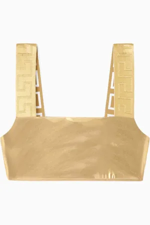 VERSACE Greca Bikini Top