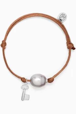 Robert Wan Key Charm Bracelet in 18kt White Gold