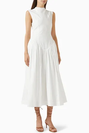 De La Vali Lusiva Midi Dress in Cotton