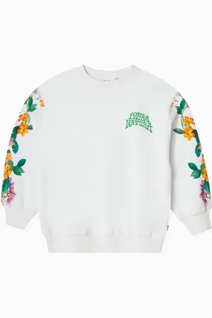 Molo Monti Floral-print Sweatshirt in Organic Cotton