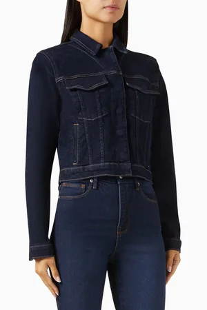 GOOD AMERICAN Committed To Fit Jacket in Denim