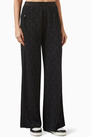 Palm Angels Monogram Jacquard Pants in Viscose Knit