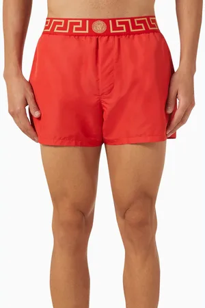 VERSACE Greca Border Swim Shorts