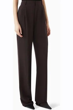 Saint Laurent Relaxed Straight-leg Pants in Silk-crepe