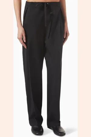 Khaite Trenton Drawstring Pants in Wool