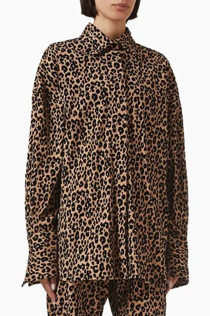 GIUSEPPE DI MORABITO Leopard-print Shirt