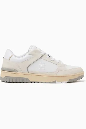 Tommy Hilfiger TH Monogram Basketball Sneakers in Leather