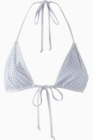 GOOD AMERICAN Embellished Tiny Ties Bikini Bottoms