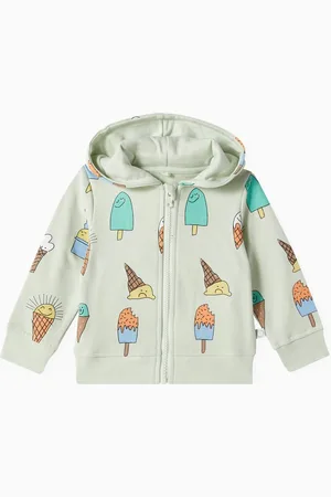 Stella McCartney Baby Ice Cream Printed Zip-up Hoodie in Cotton