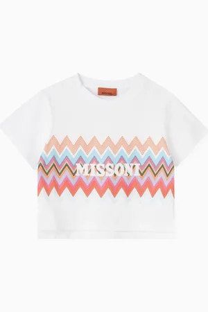 Missoni Chevron Logo T-shirt in Cotton
