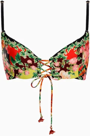 Agua Bendita Thyra Lace-up Bikini Top