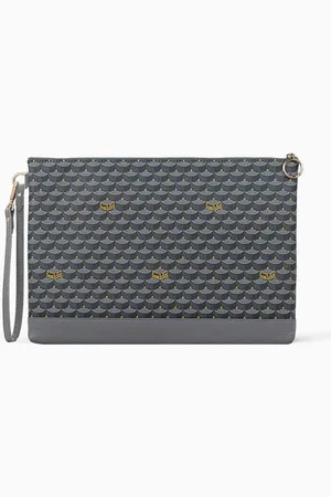 FAURÉ LE PAGE Pochette Zip 33 Pouch Bag in Canvas & Leather