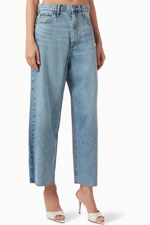 RAG&BONE Andi Cropped Wide-Leg Jeans in Denim
