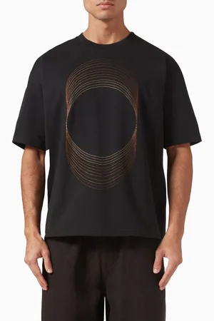 COMMAS Sunwaves Embroidered T-shirt in Cotton-blend