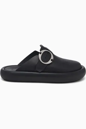 Alexander McQueen Arc Clog Mules in Smooth Leather