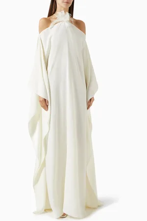 ‎Taller Marmo‎ Sza Sza Garden Kaftan in Crepe Cady