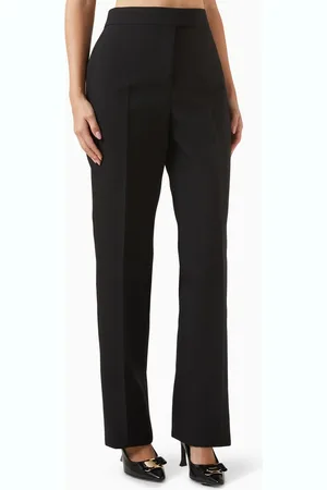 Salvatore Ferragamo High-waisted Pants in Wool