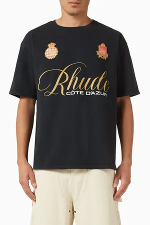 Rhude Script Crest T-shirt in Cotton