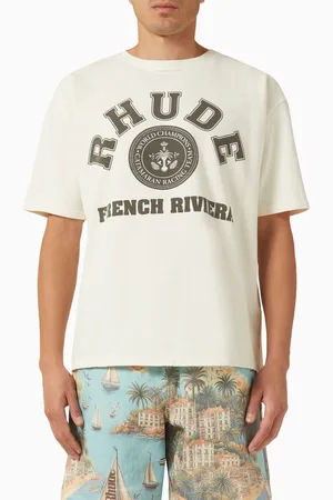 Rhude French Riviera T-shirt in Cotton