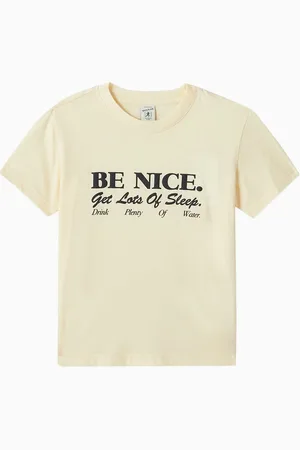 Sporty & Rich Be Nice T-shirt in Cotton