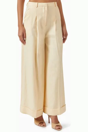 FAITHFULL THE BRAND Clove Wide-leg Pants in Linen