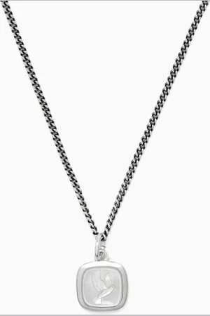 Serge DeNimes Dove Cameo Necklace in Sterling