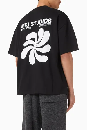 Mki Miyuki-Zoku Abstract T-shirt in Cotton