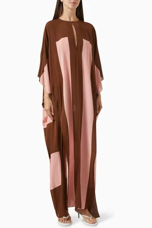 Adriana Degreas Bold Striped Kaftan in Viscose