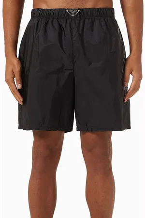 Prada Triangle Logo Swim Shorts in Re-Nylon