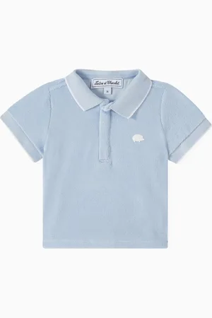 Tartine Et Chocolat Patch Polo Shirt in Cotton Terry