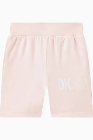 DKNY Logo Jogging Shorts in Cotton Jersey