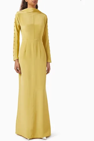 12 STOREEZ Button Drape Maxi Dress in Mulberry-silk
