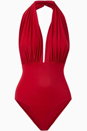 Norma Kamali Halter Low Back Mio One-piece Swimsuit