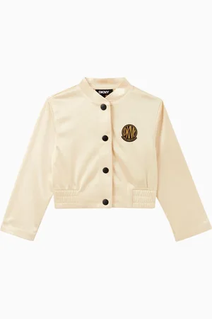 DKNY Logo Patch Bomber Jacket