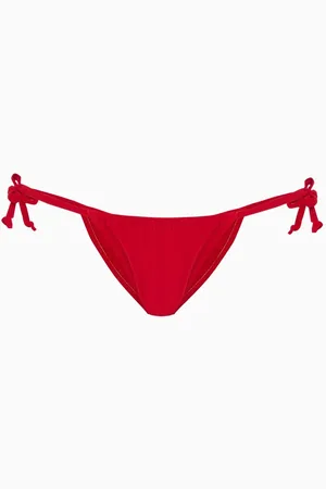 Norma Kamali String Bikini Bottoms in Lycra Blend