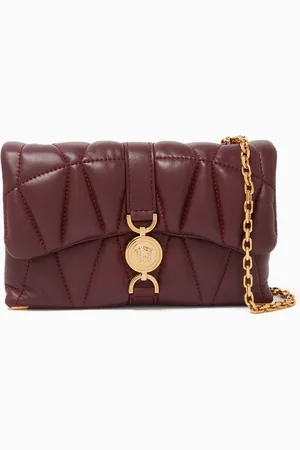 VERSACE Mini Kleio Quilted Bag in Nappa Leather