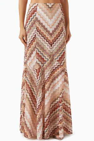 Missoni Zigzag Maxi Skirt in Rayon Blend