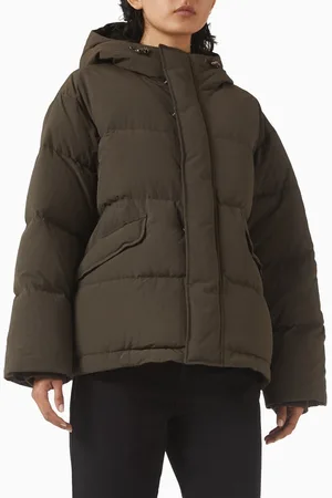DUNST Hooded Volume Goose-down Jacket in Nylon