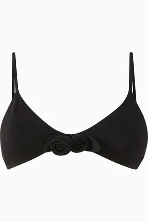 COPERNI Flower Bikini Top in Stretch Nylon