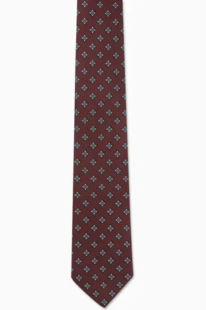 VALENTINO GARAVANI Valentie Micro-check Tie in Silk Jacquard
