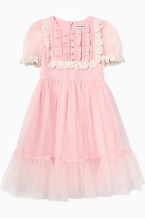 Self-Portrait Lace Dress in Tulle