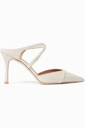 MALONE SOULIERS Yoana 80 Mules in Croc-embossed Leather