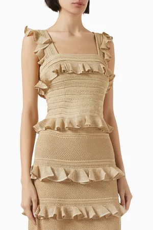 ZIMMERMANN Illuminate Lace Frill Cami Top
