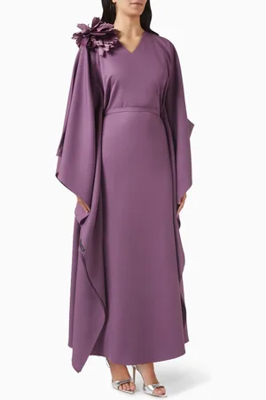 Nishida Shaheen Iris Kaftan in Crepe